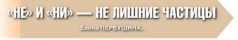 НЕ и НИ - не лишние частицы